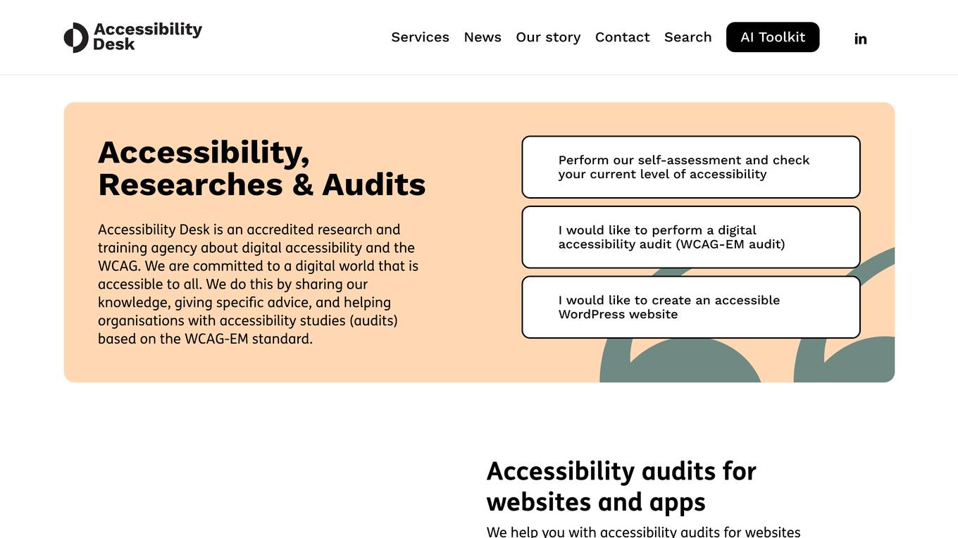 Accessibility Desk Screenshot