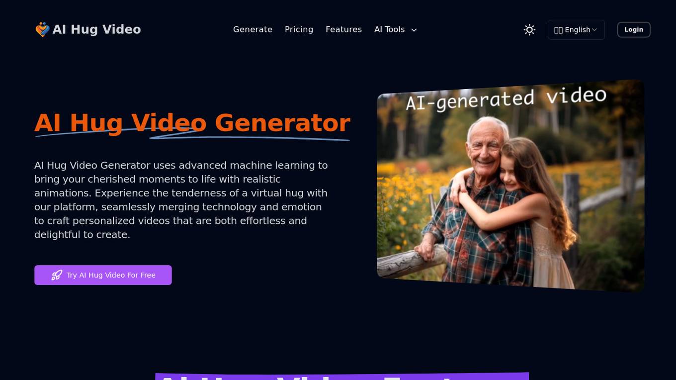 AI Hug Video Generator Screenshot