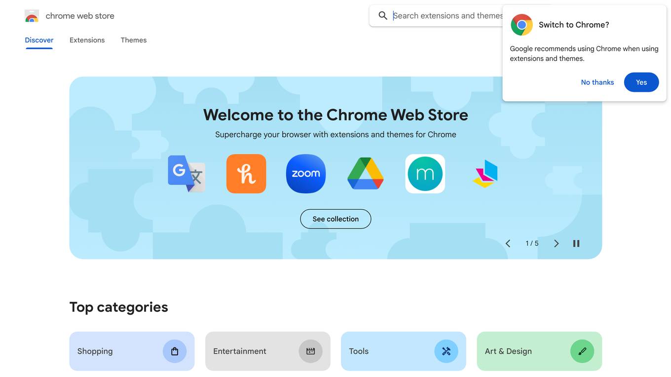 Chrome Web Store Screenshot