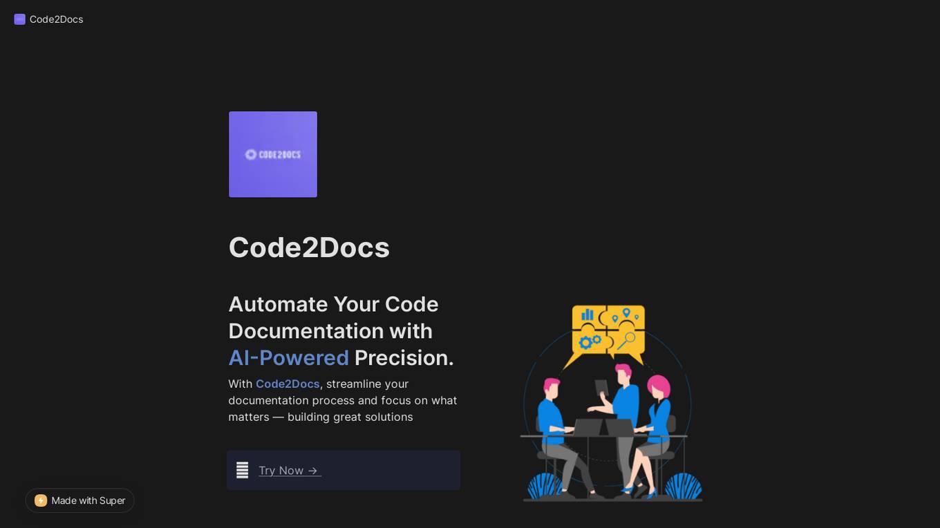 Code2Docs Screenshot