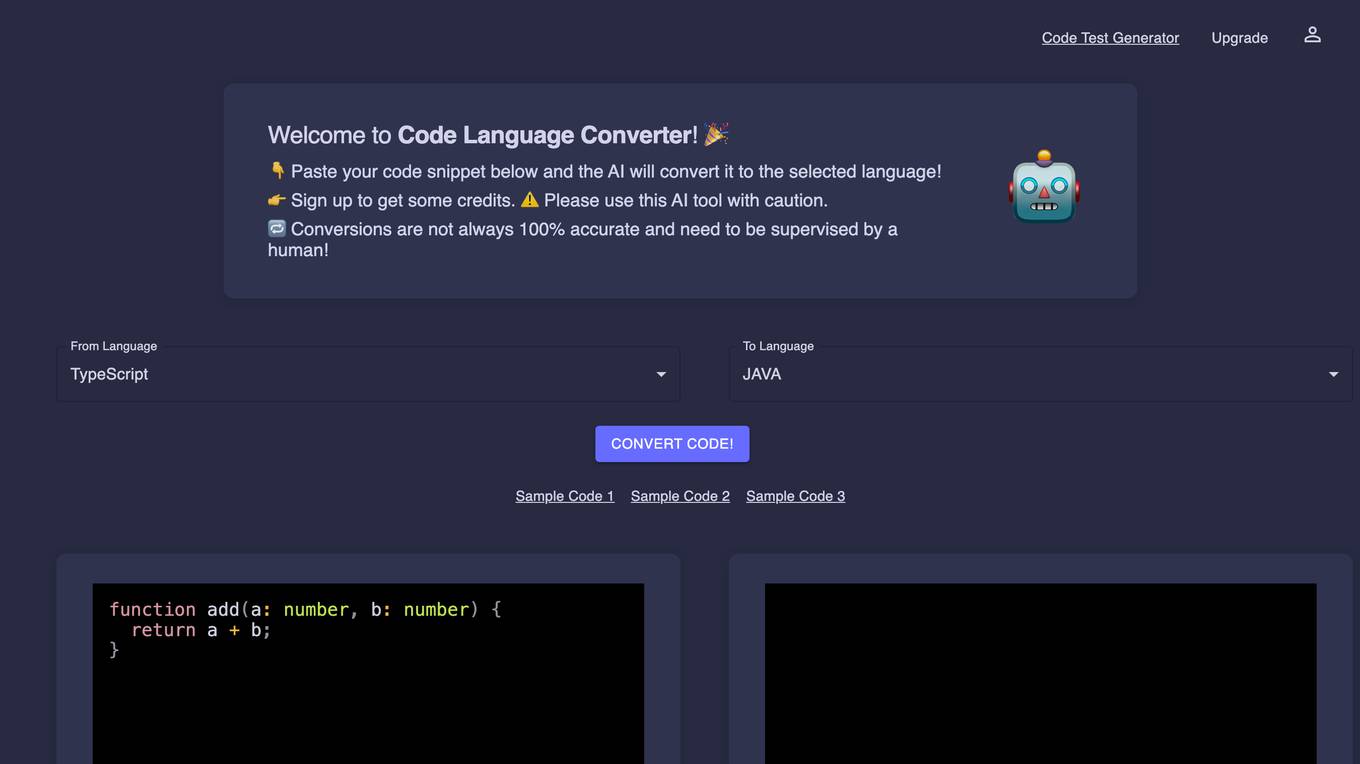 CodeConverter.com Screenshot