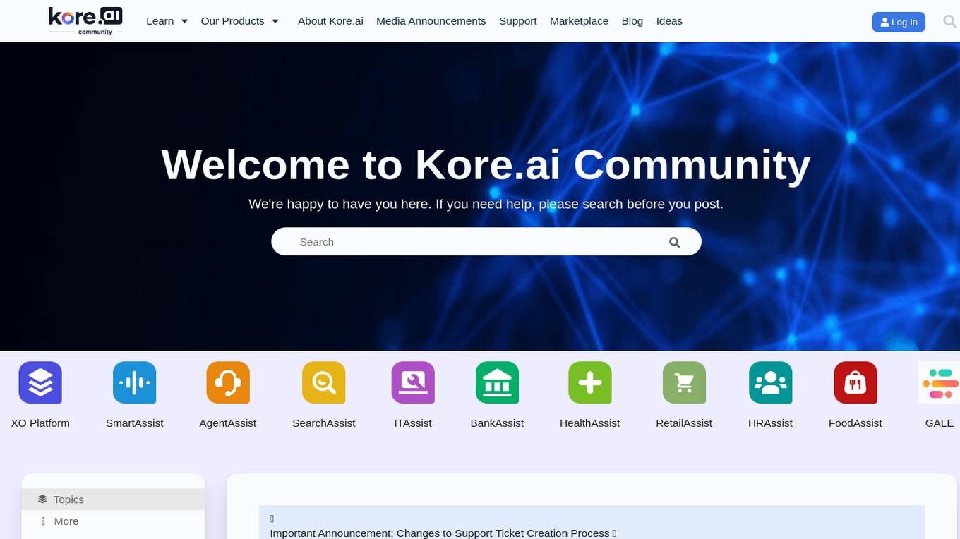 Kore.ai Screenshot