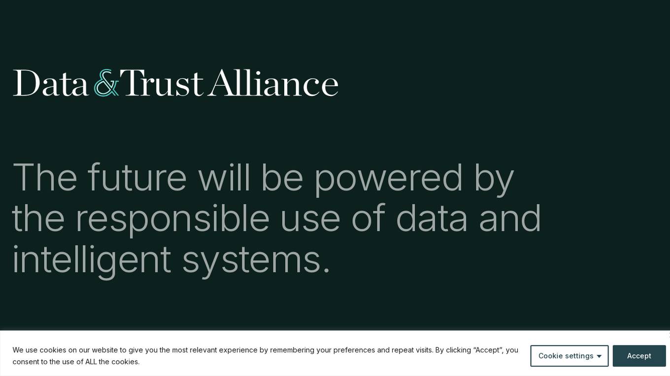 Data & Trust Alliance Screenshot