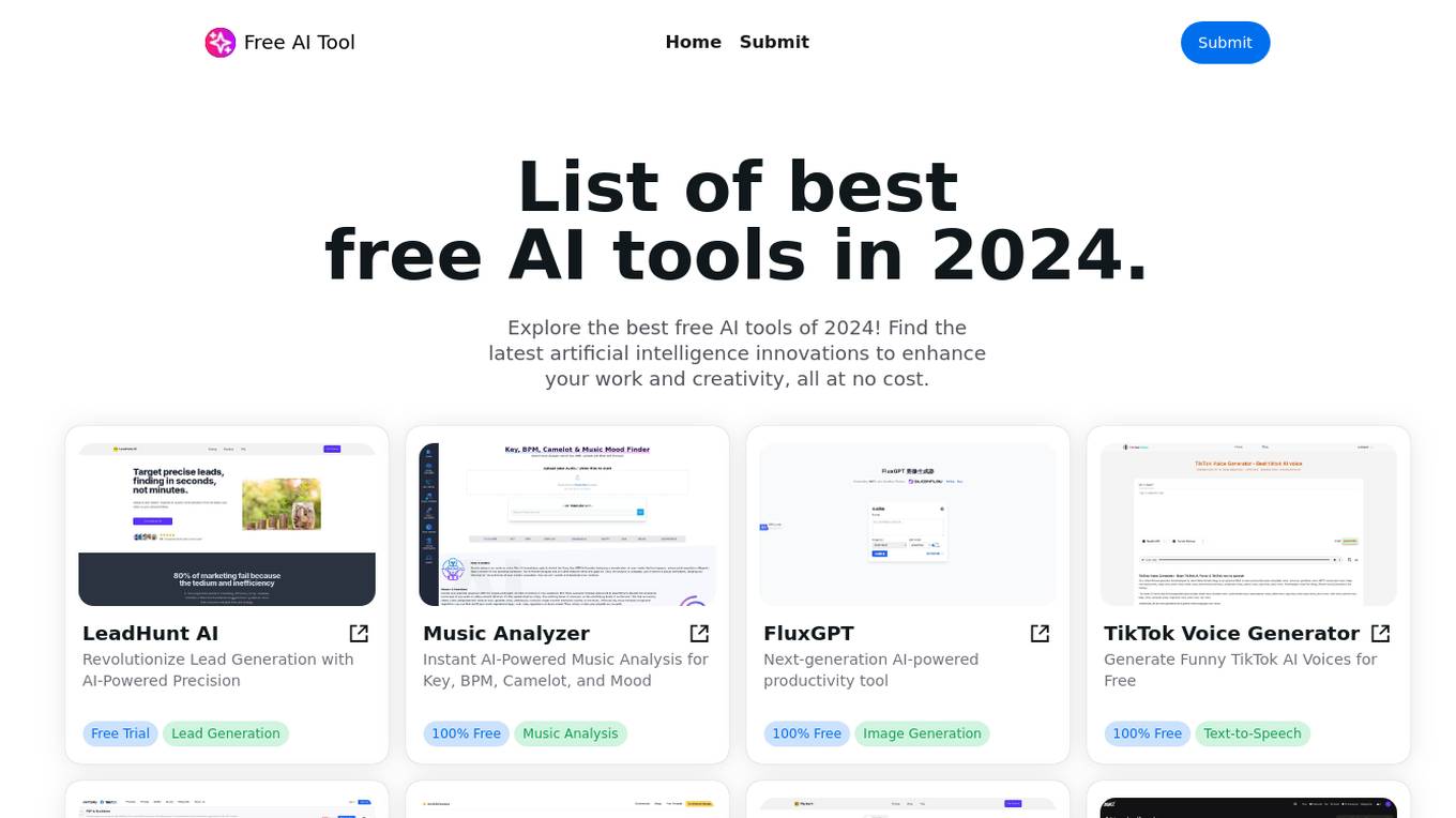 Free AI Tool Screenshot