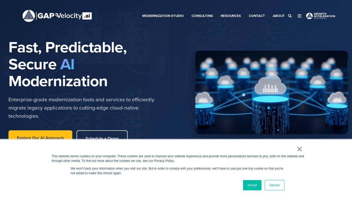 GAPVelocity AI Modernization Studio Screenshot