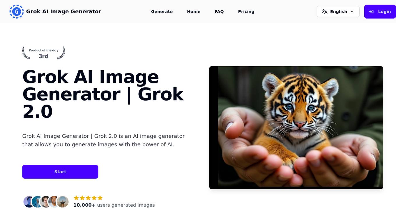 Grok AI Image Generator | Grok 2.0 screenshot