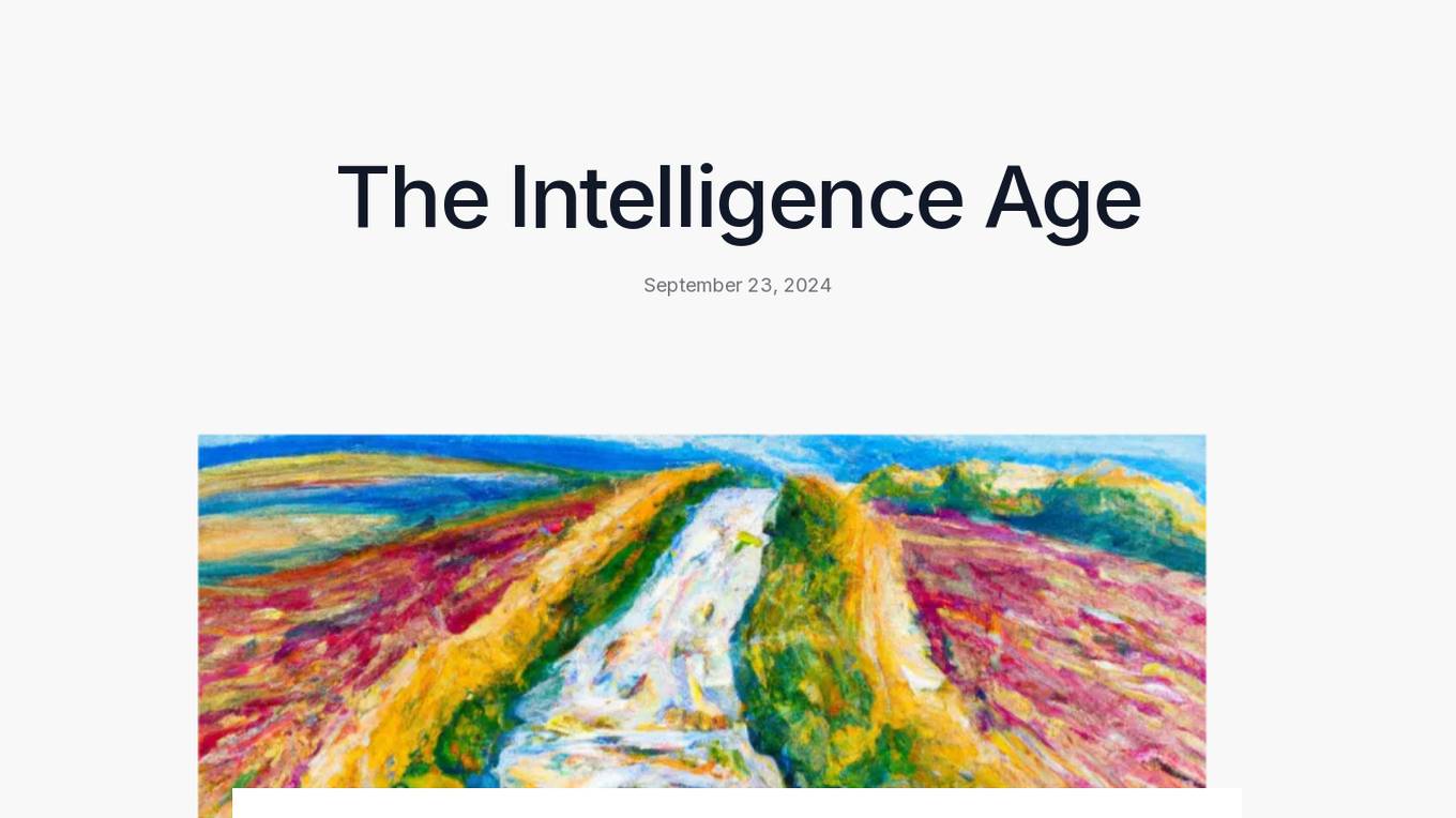 Intelligence Age screenshot