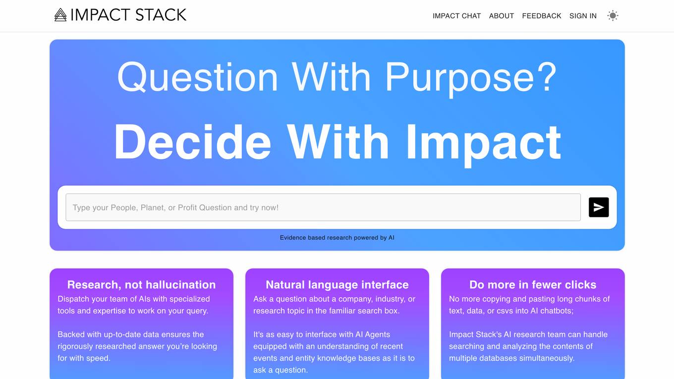 Impact Stack Screenshot