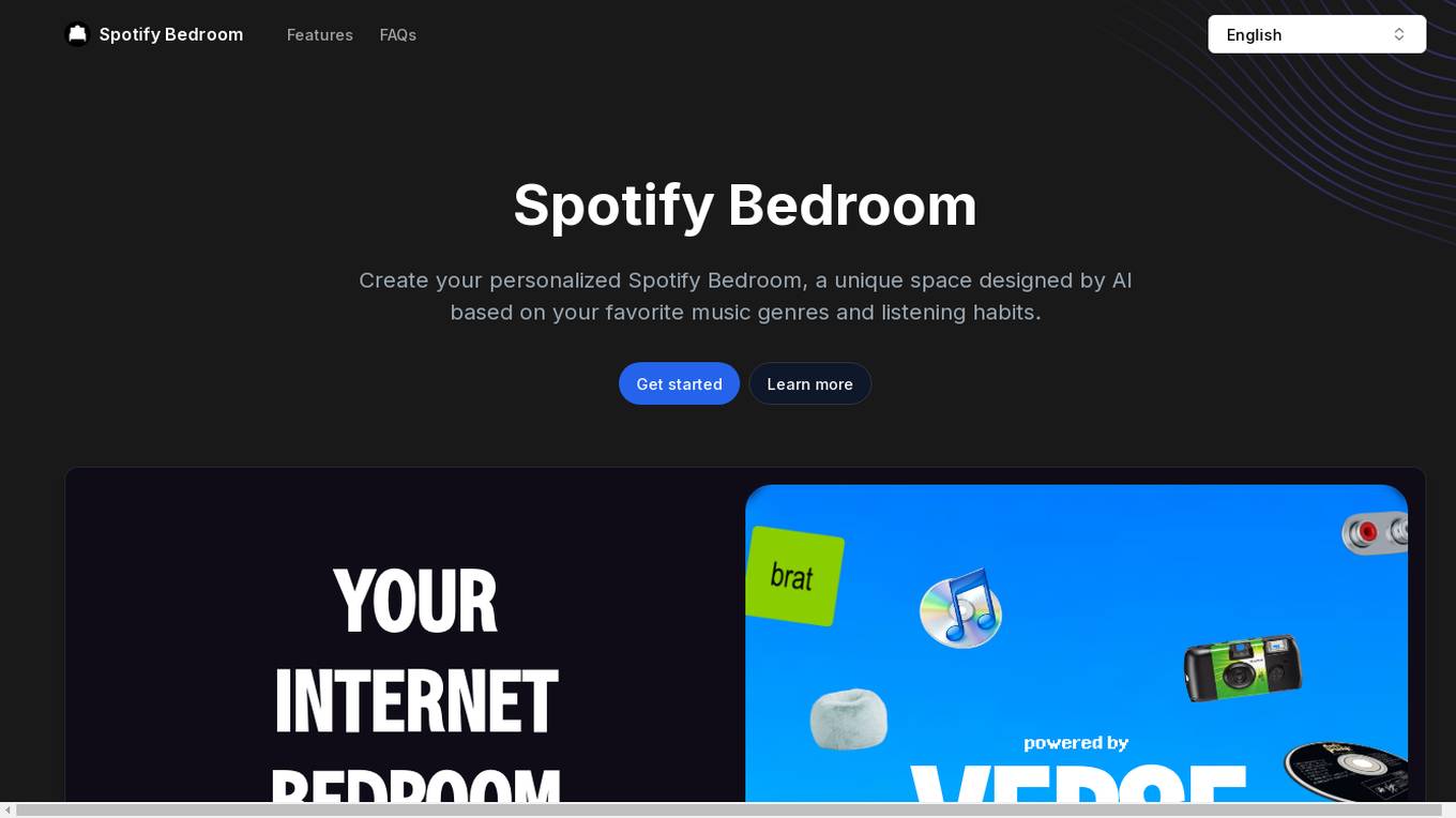 Spotify Bedroom screenshot