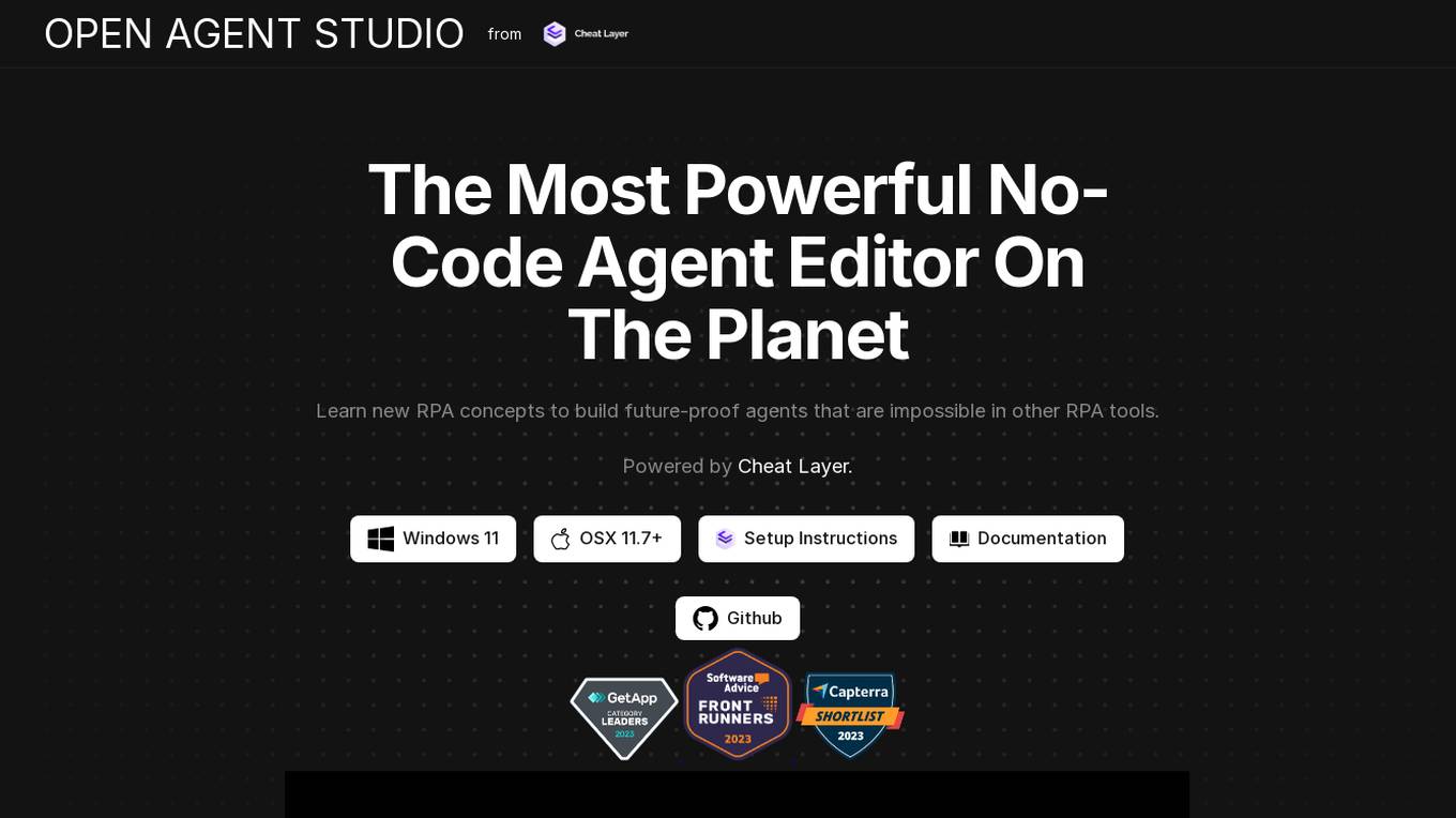 Open Agent Studio screenshot