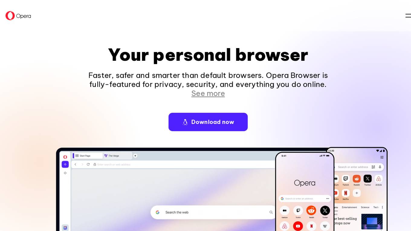 Opera Browser Screenshot