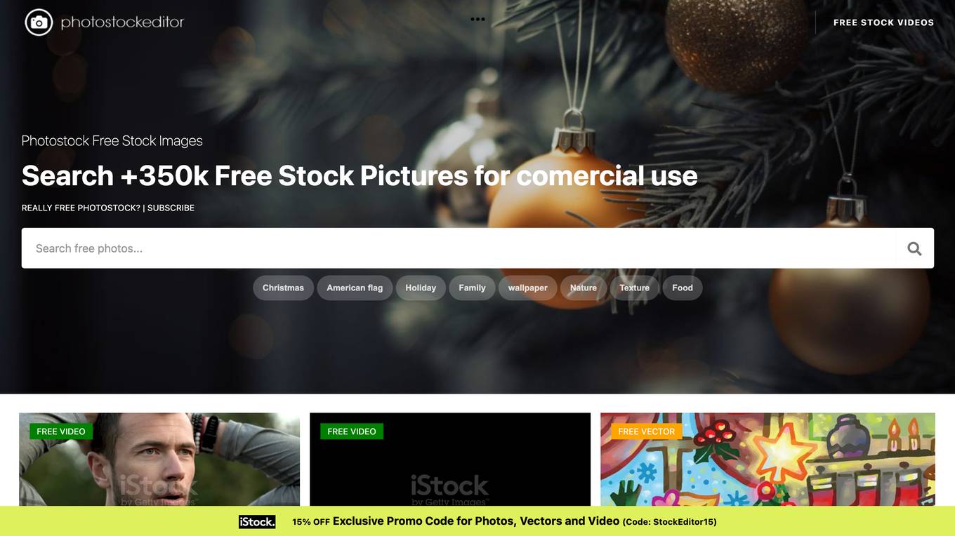 Photostock Screenshot