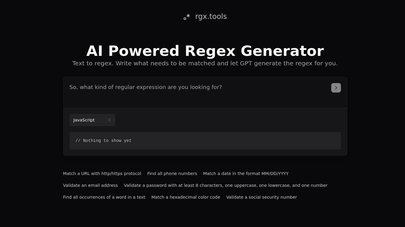 Rgx.tools Screenshot