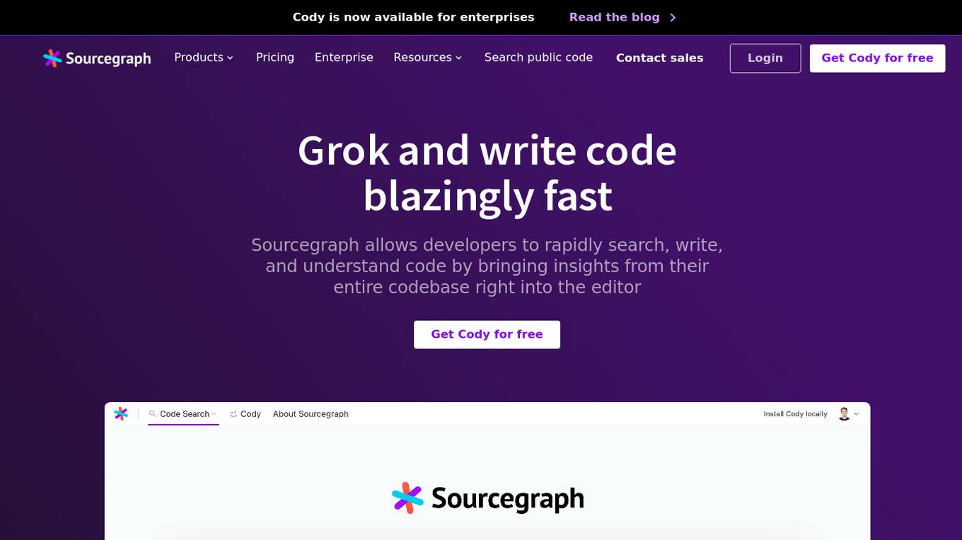 Sourcegraph Screenshot