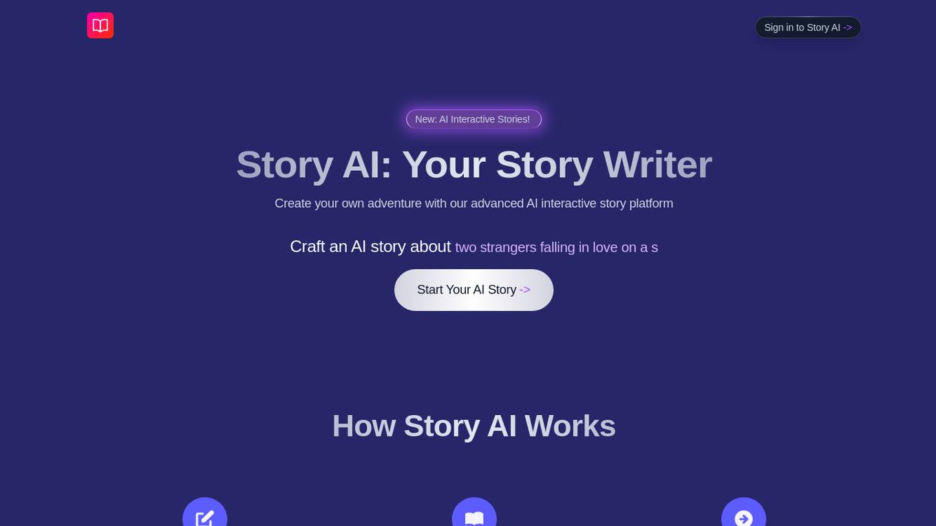 Story AI screenshot