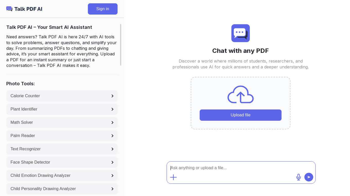 TalkPDF.ai Screenshot