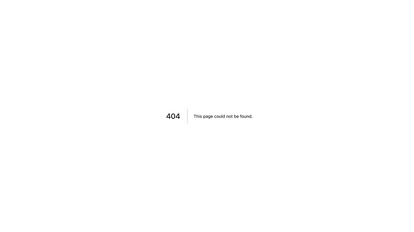 404 Error Page Screenshot