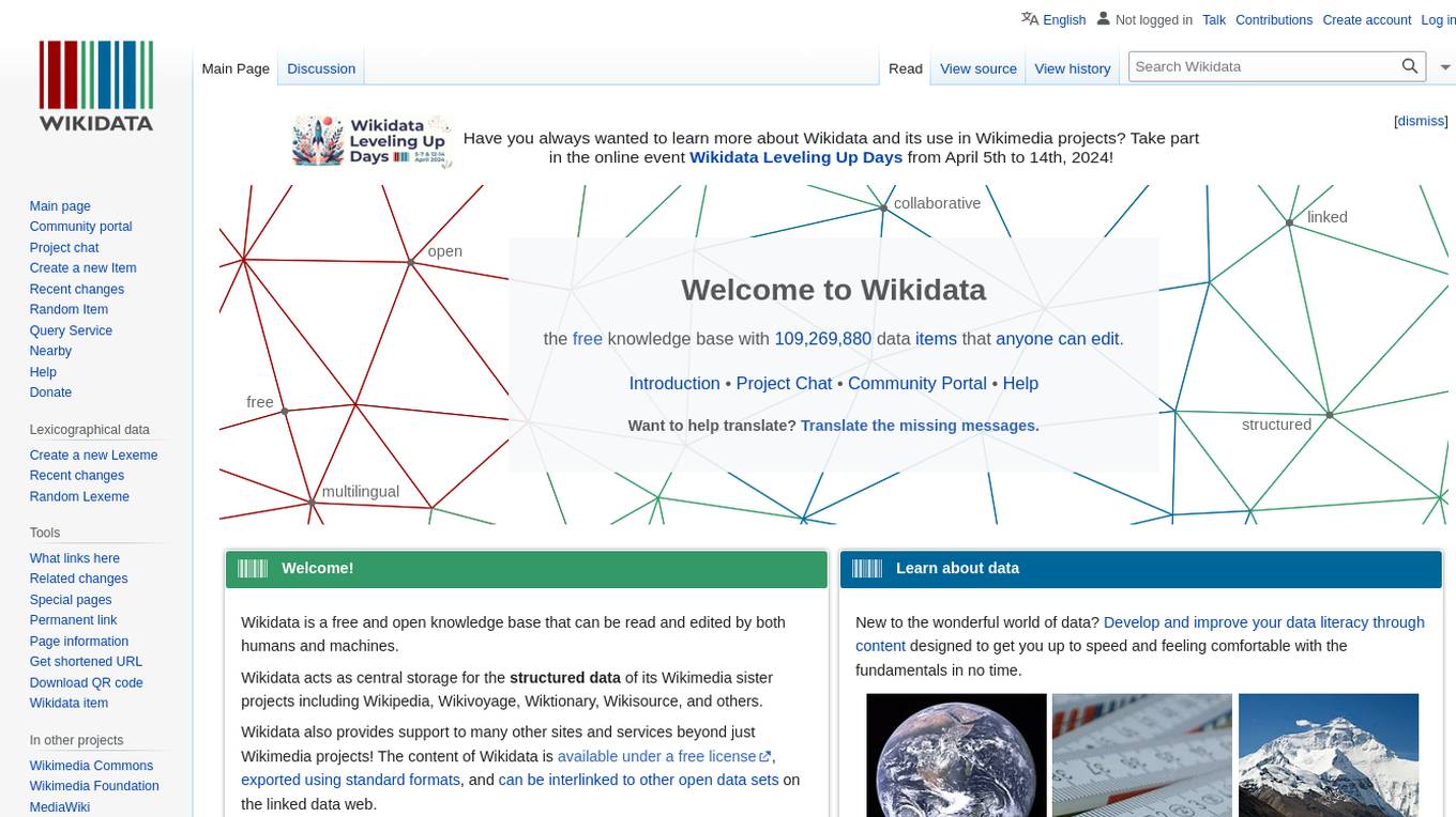 Wikidata Screenshot