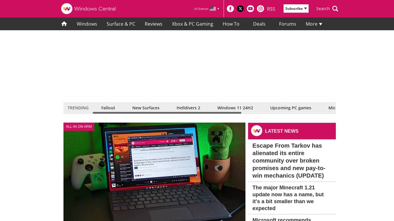 Windows Central Screenshot