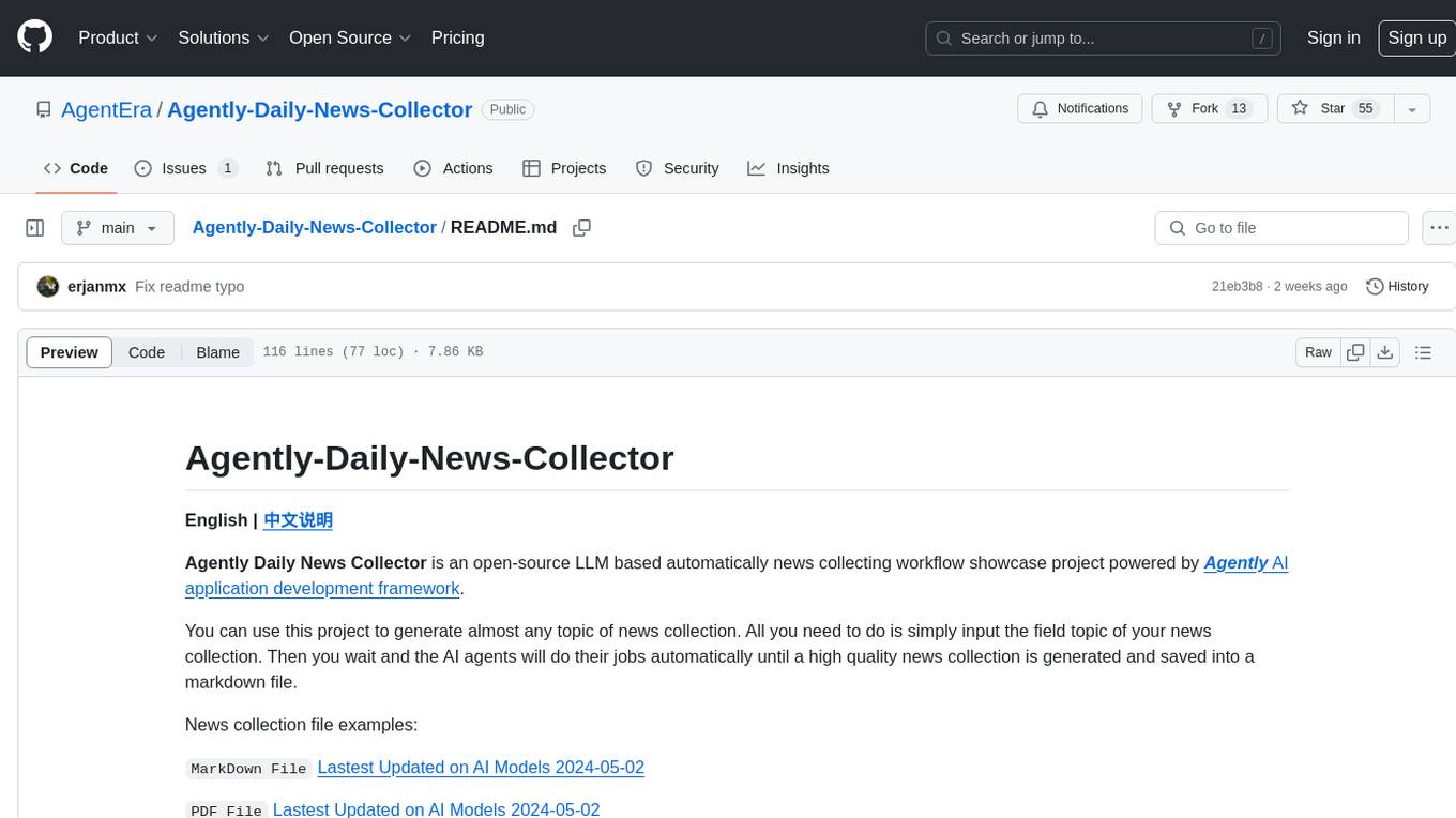 Agently-Daily-News-Collector Screenshot