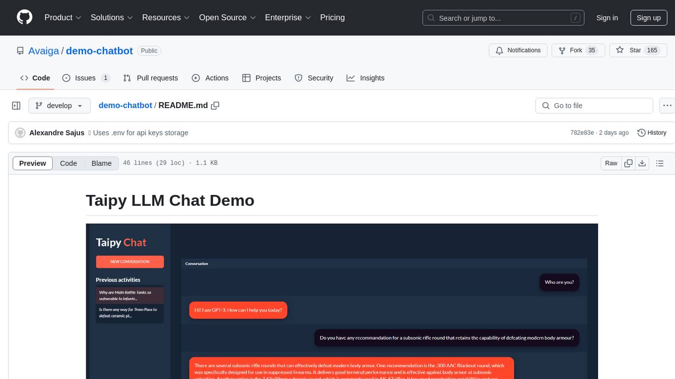 demo-chatbot Screenshot