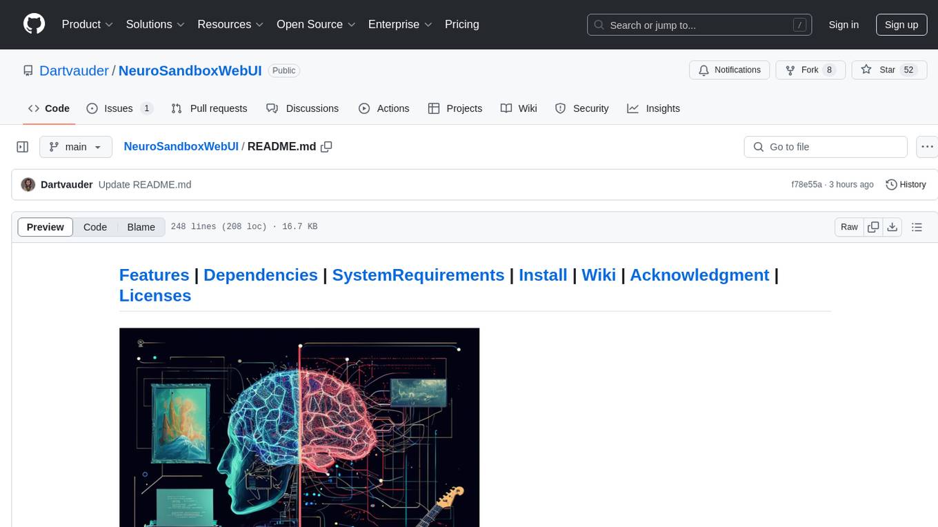 NeuroSandboxWebUI Screenshot