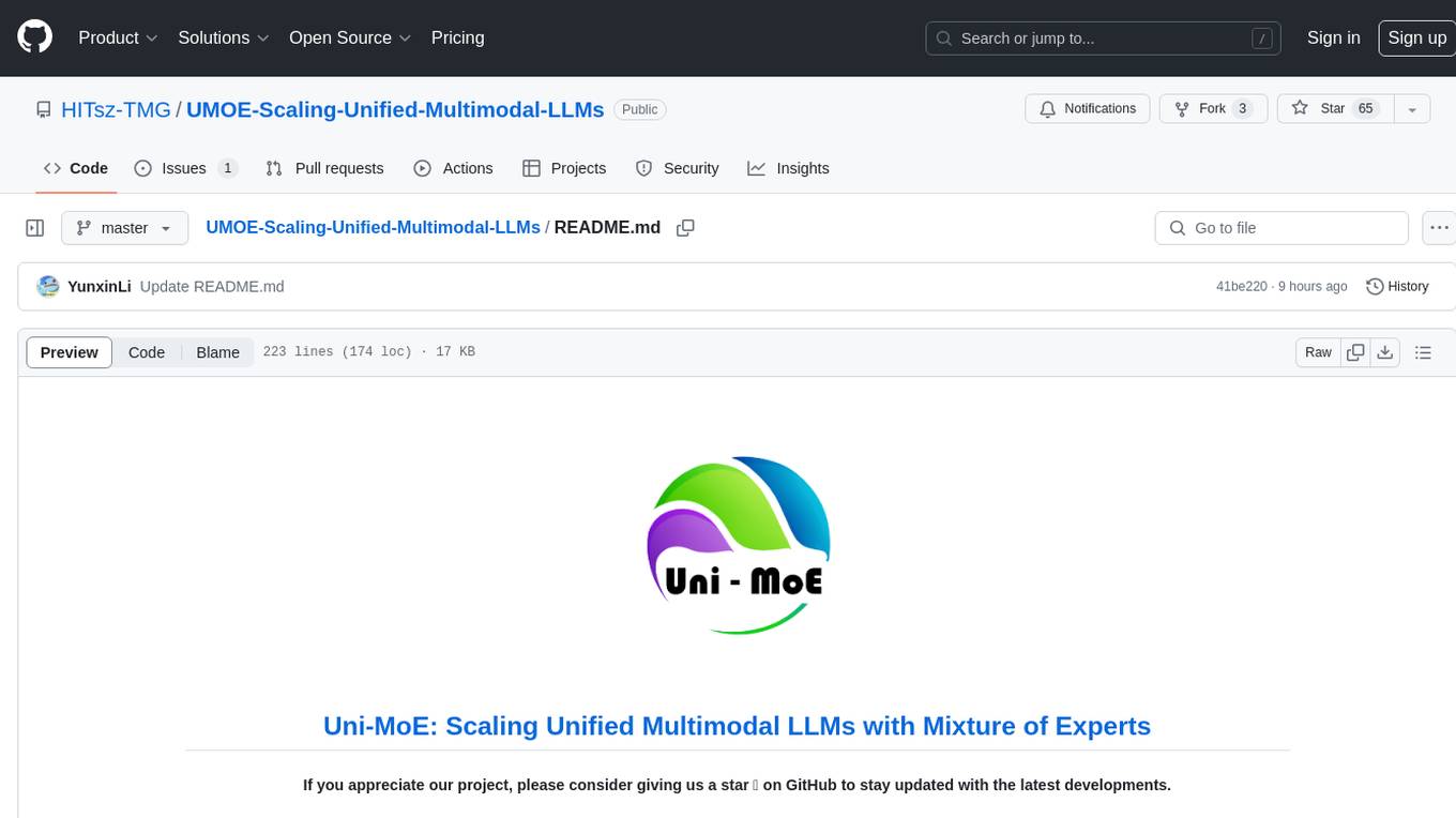 UMOE-Scaling-Unified-Multimodal-LLMs Screenshot