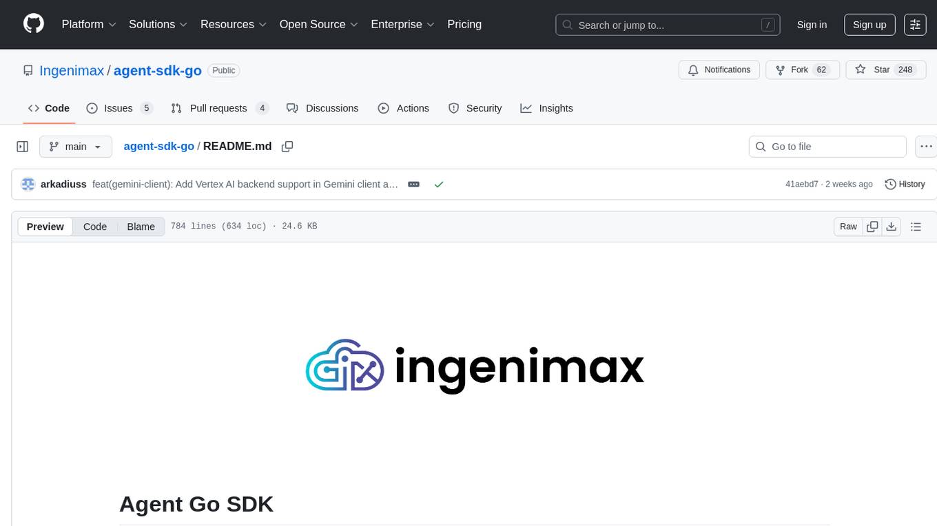 agent-sdk-go Screenshot