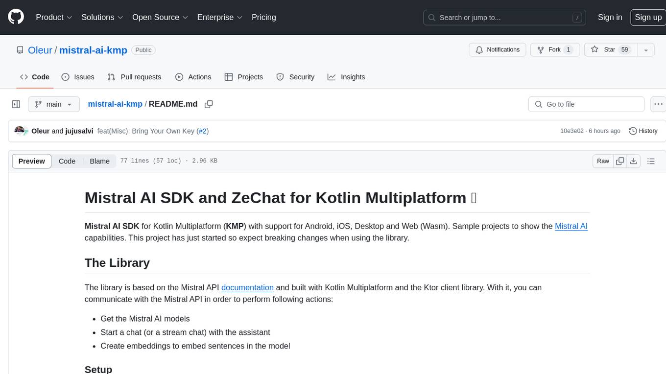 mistral-ai-kmp Screenshot