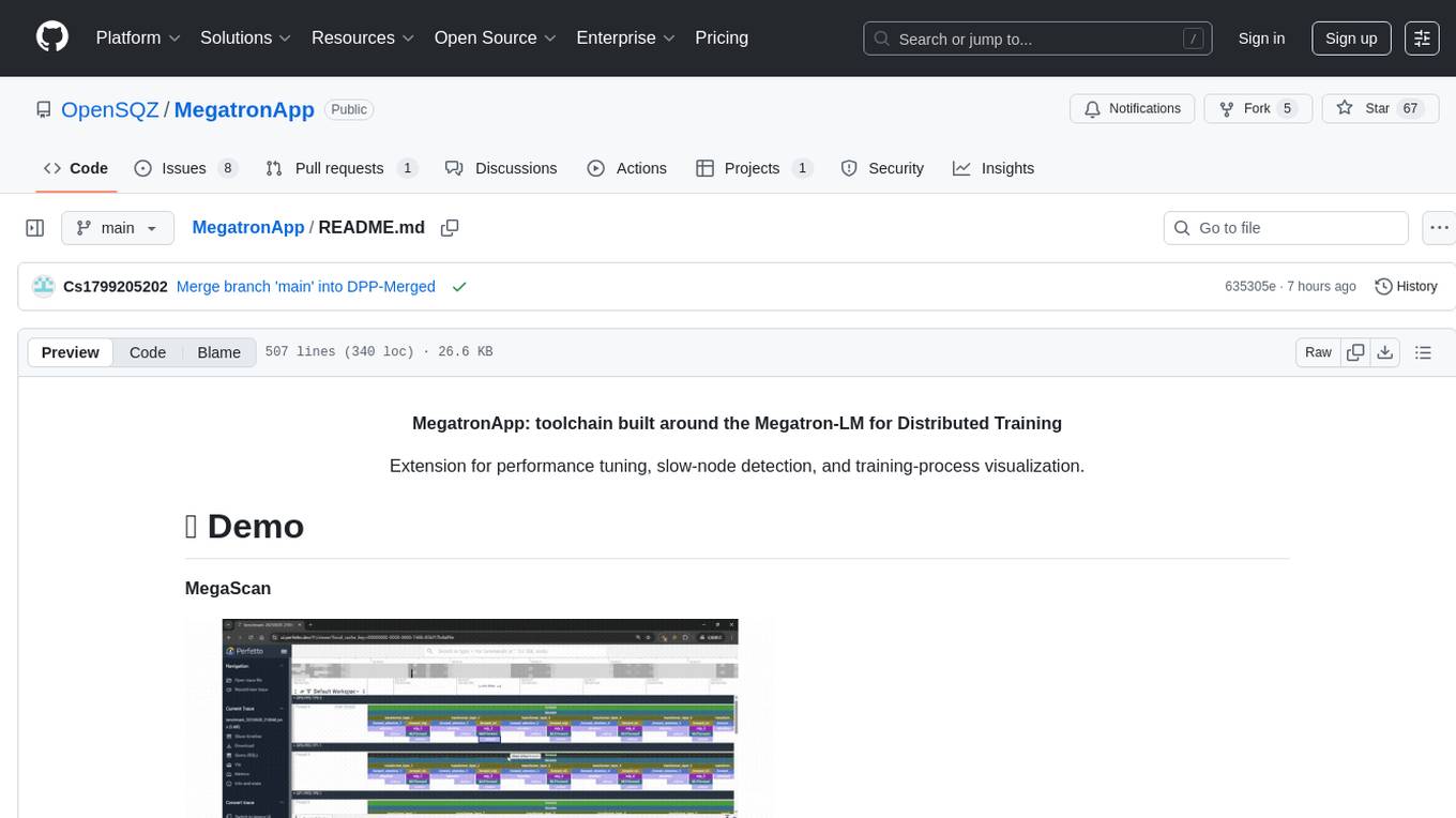 MegatronApp Screenshot