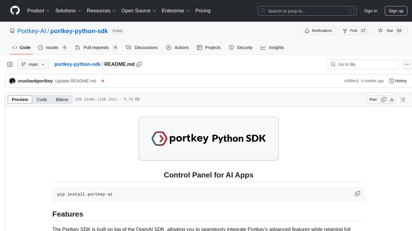 portkey-python-sdk Screenshot