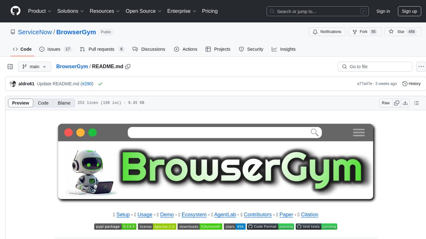 BrowserGym Screenshot