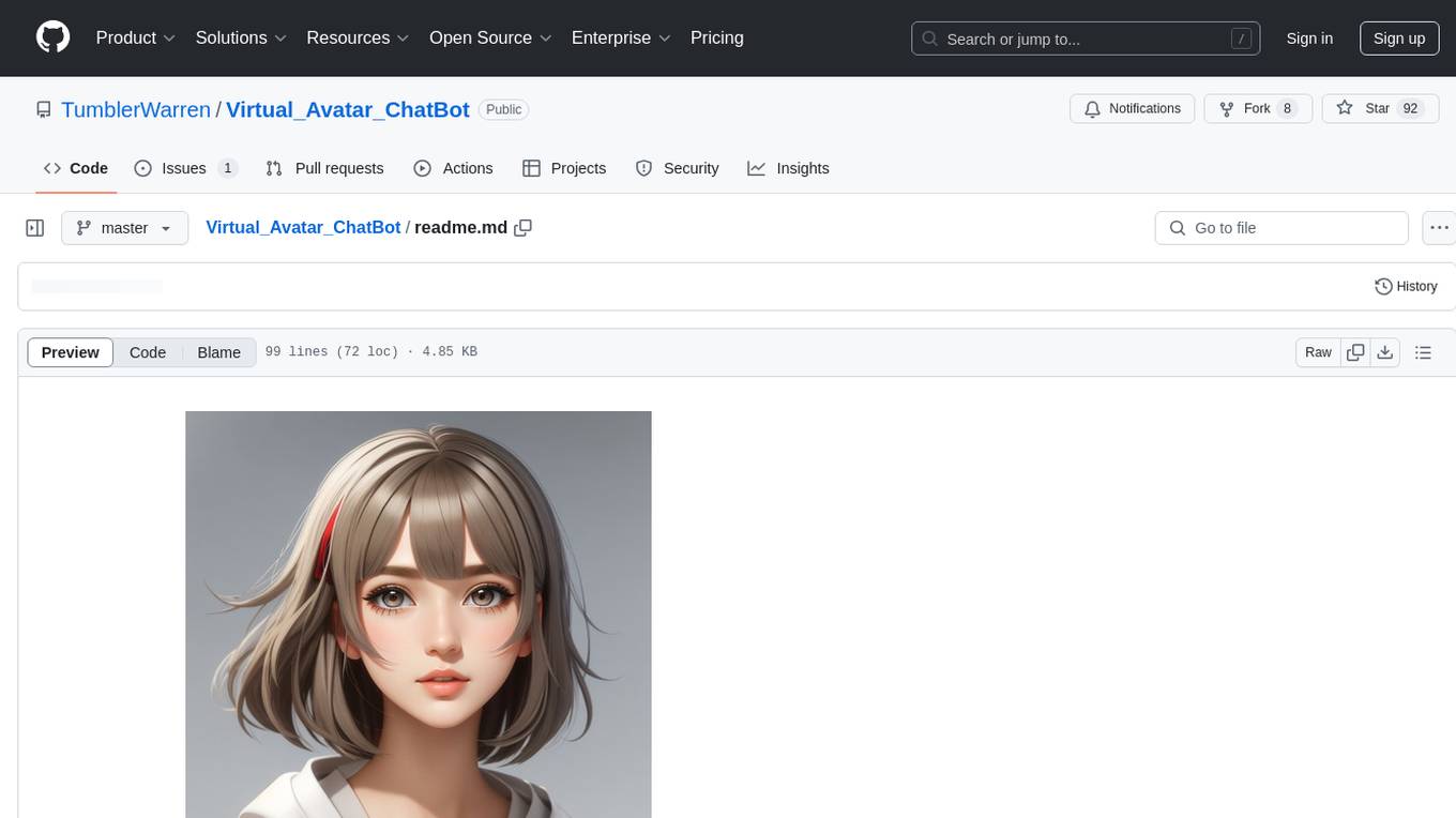 Virtual_Avatar_ChatBot Screenshot