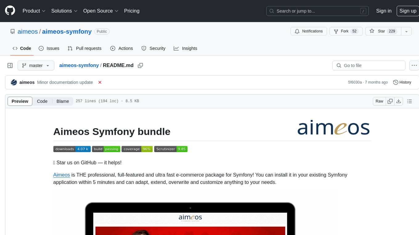 aimeos-symfony Screenshot