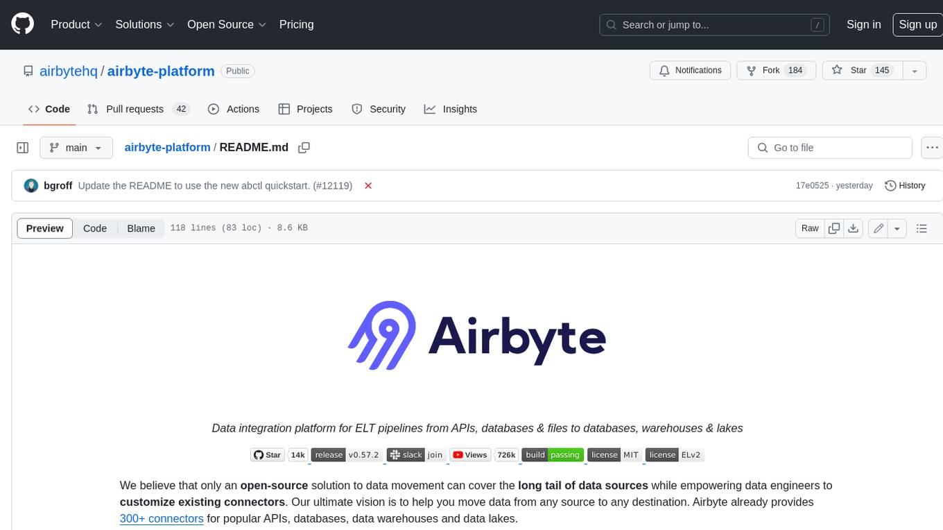 airbyte-platform Screenshot