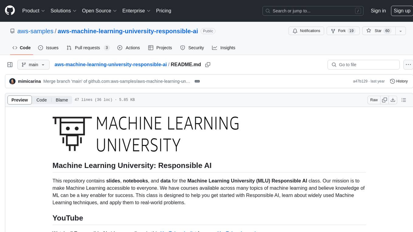 aws-machine-learning-university-responsible-ai Screenshot