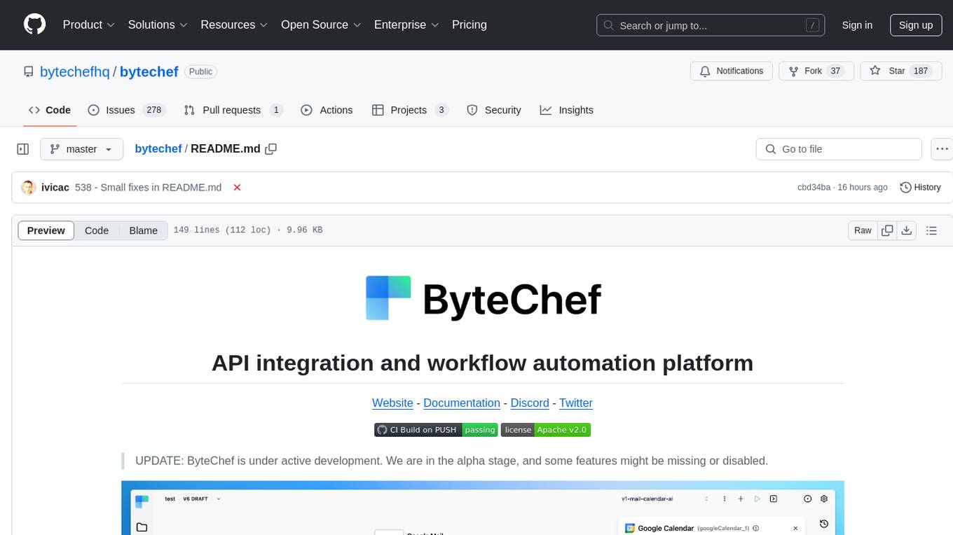 bytechef Screenshot