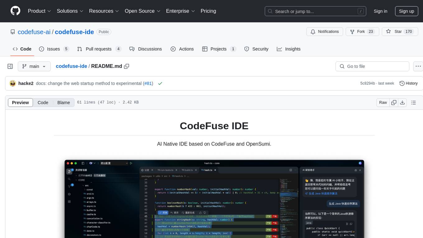 codefuse-ide Screenshot