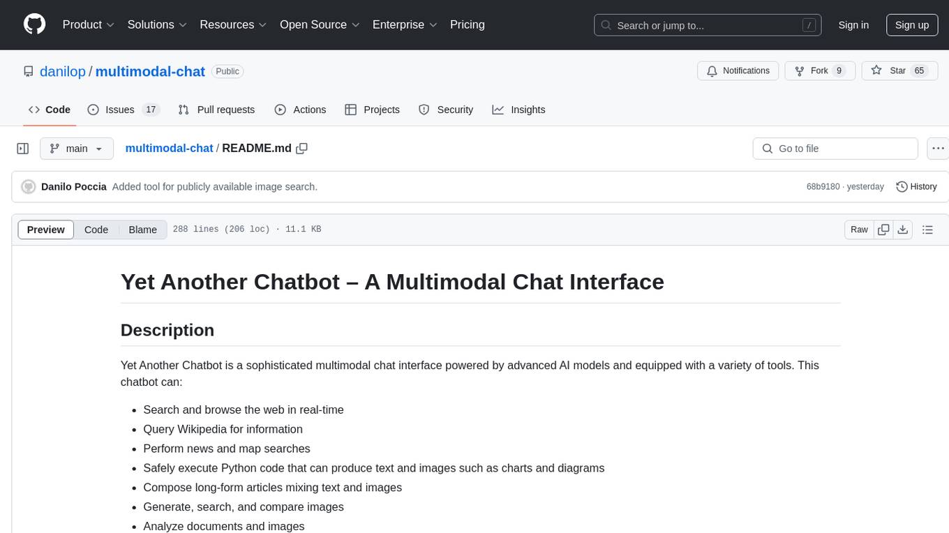 multimodal-chat Screenshot