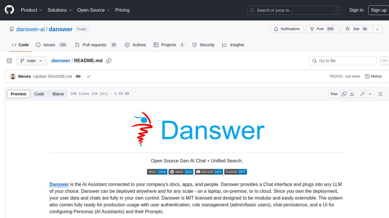 danswer Screenshot