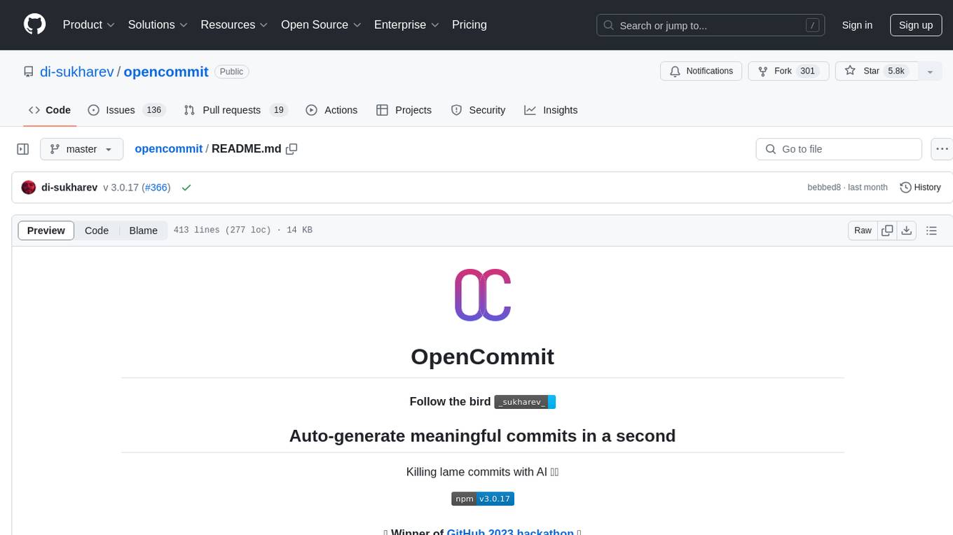 opencommit Screenshot