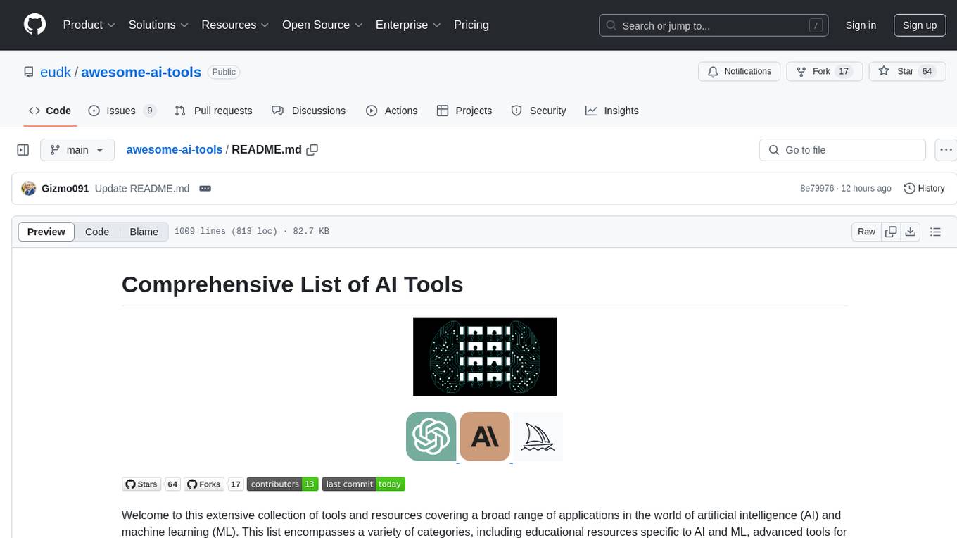 awesome-ai-tools Screenshot