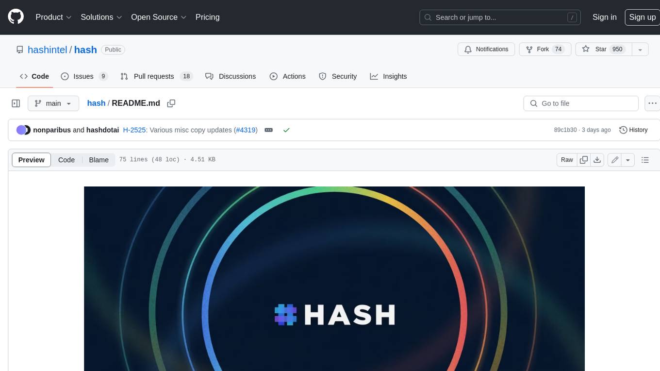 hash Screenshot