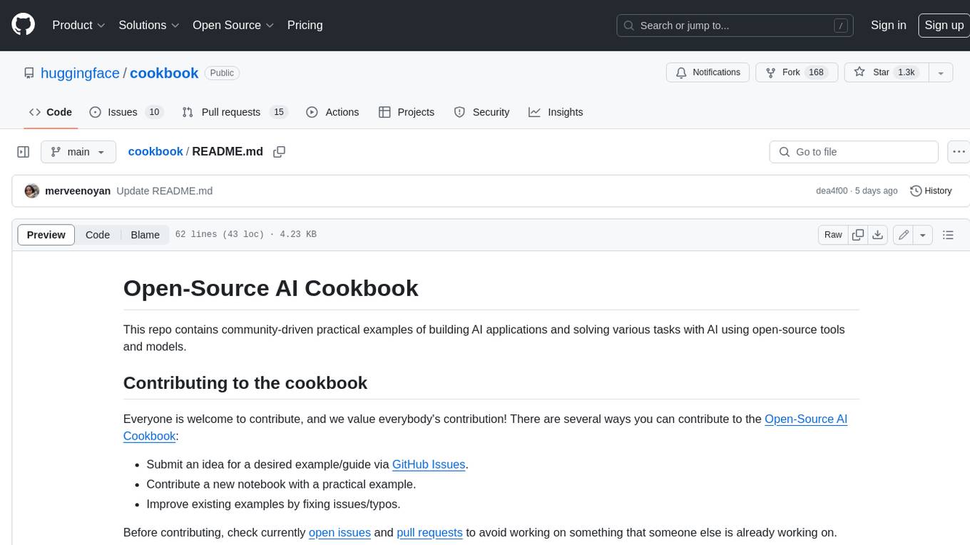 cookbook Screenshot