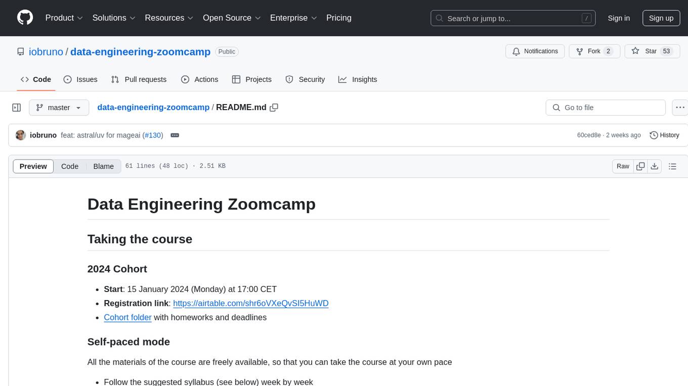 data-engineering-zoomcamp Screenshot