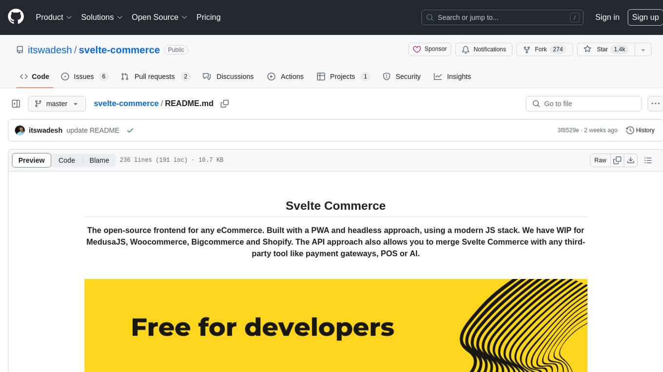 svelte-commerce Screenshot