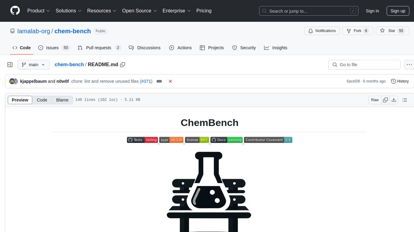 chem-bench Screenshot