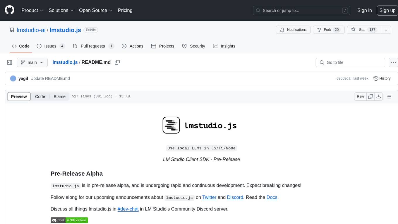 lmstudio.js Screenshot