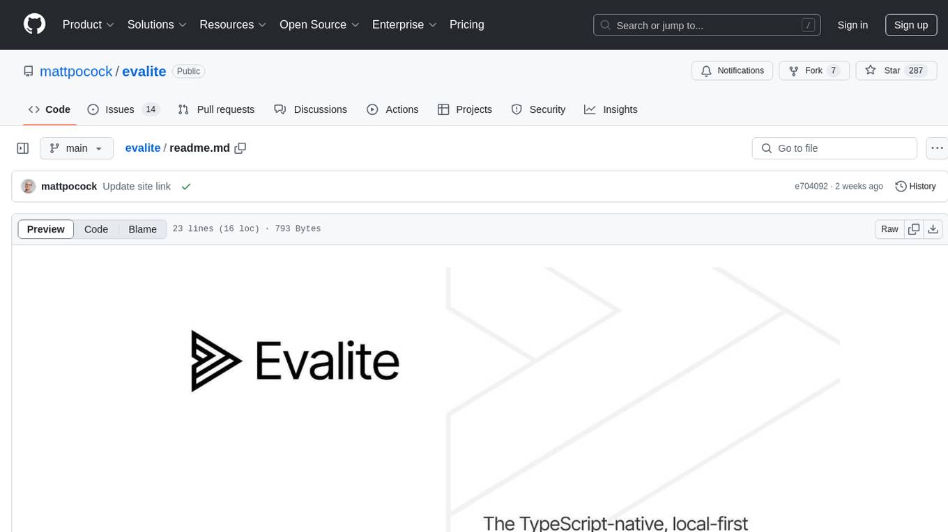 evalite Screenshot