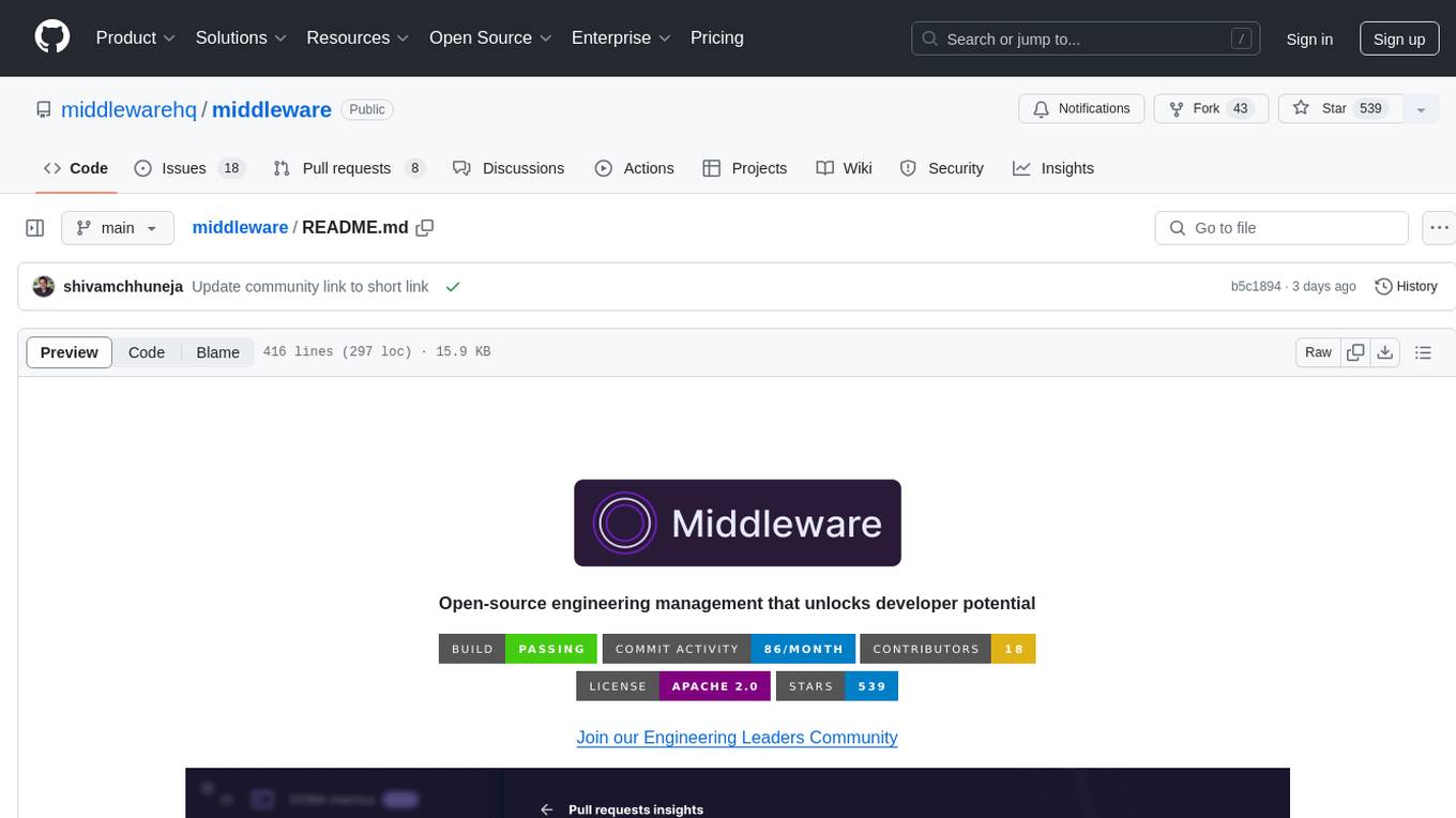 middleware Screenshot